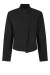 Tooday Devin short blazer I Kort blazer i sort med asymmetrisk lukning