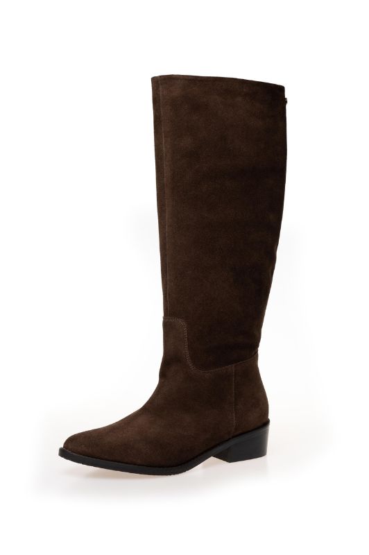 Copenhagen Shoes The Note Boot I Høj ruskindsstøvle i mørkebrun