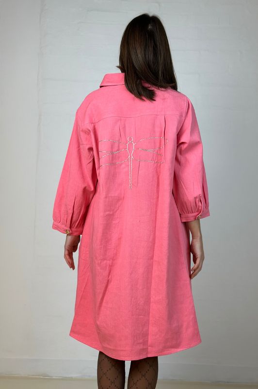 Gaspar Rio dress | Cool kjole med broderi i koral