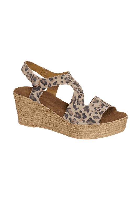 Tim & Simonsen Katia kilehæl I sandal i leopard print