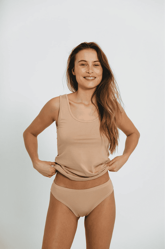Decoy 3 pak maxi trusse I 3 par bambus trusser i nude