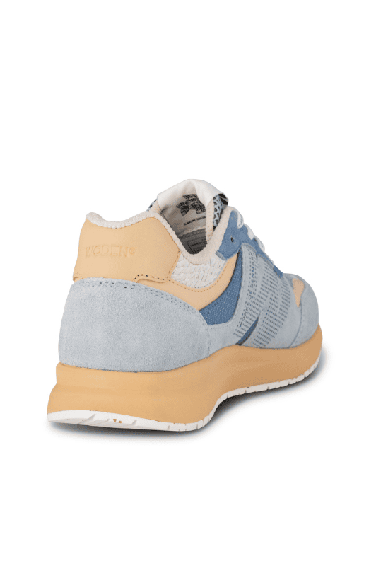 Woden Rigmor open mesh leather sneakers | Ice blue