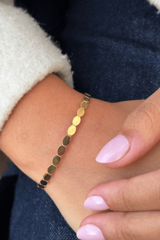 Atelier Paris I Regulérbar armbånd konisk guld look