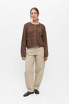 Object Saggia cardigan lys brun meleret