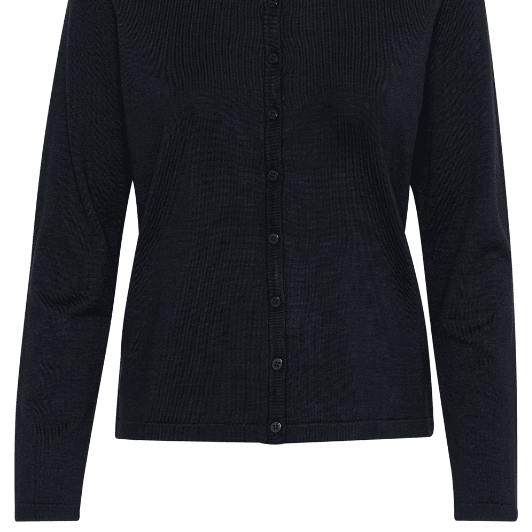 Saint Tropez Mila cardigan | Strikket cardigan med knapper I Sort