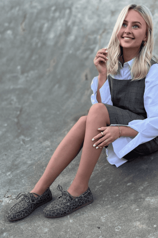 Copenhagen Shoes Savannah suede I Loafer i leopard