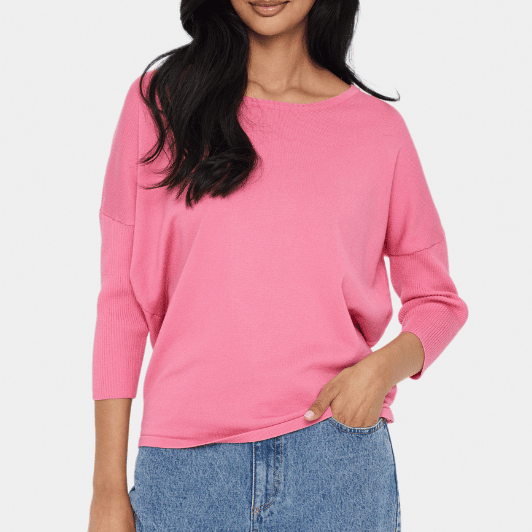 Saint Tropez Mila strik I Pullover i Pink