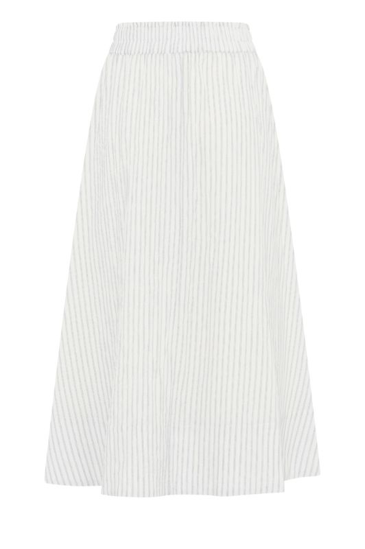 La Rouge Stinna skirt | Stribet off-white nederdel