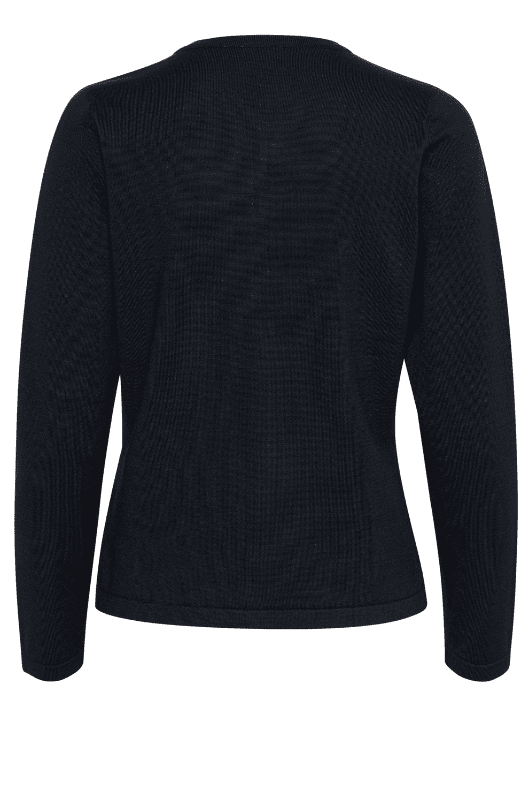Saint Tropez Mila cardigan | Strikket cardigan med knapper I Sort