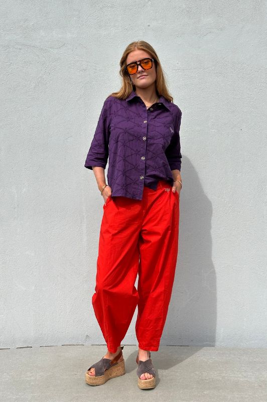 PRE ORDER Gaspar Colorado pant  | Rød cool barrel buks I Dresslab