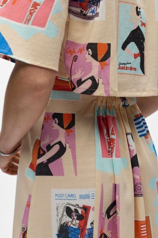 Object Tracy dress I Allover printet kjole