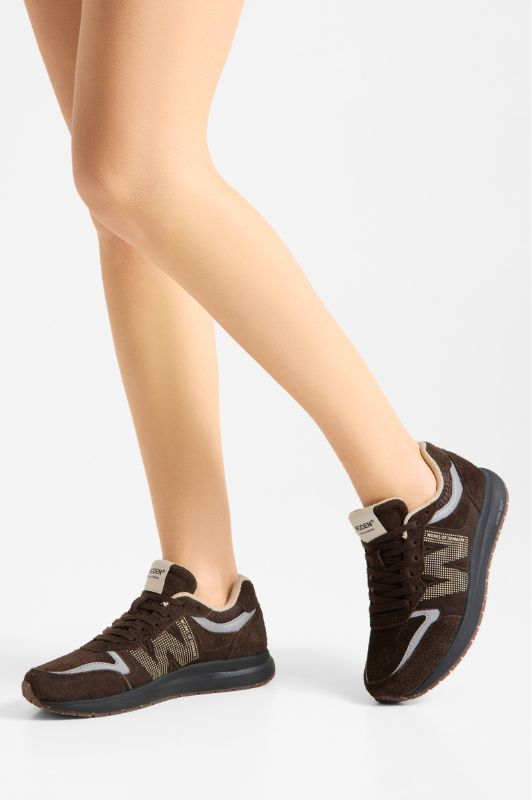 Woden Rigmor suede sneakers | Chocolate