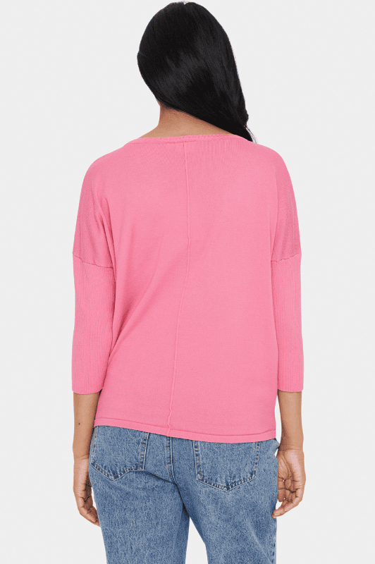 Saint Tropez Mila strik I Pullover i Pink