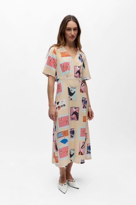 Object Tracy dress I Allover printet kjole