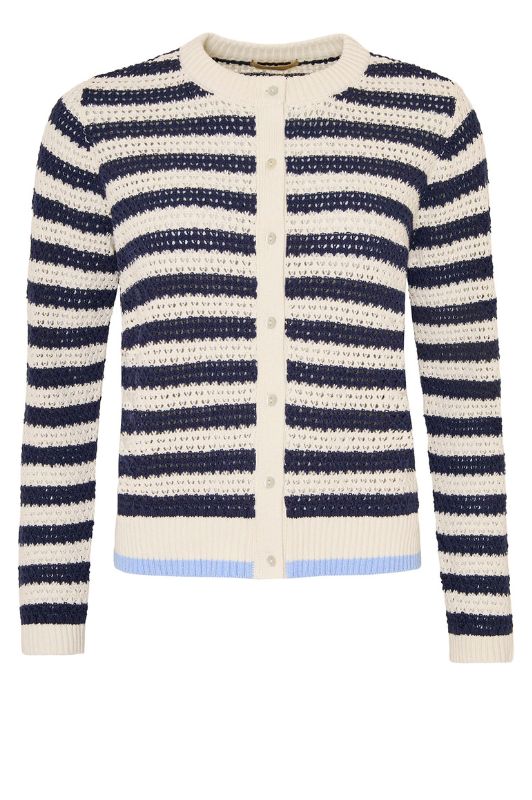 Ofelia Elsie strik cardigan I Marineblå strib I Dresslab