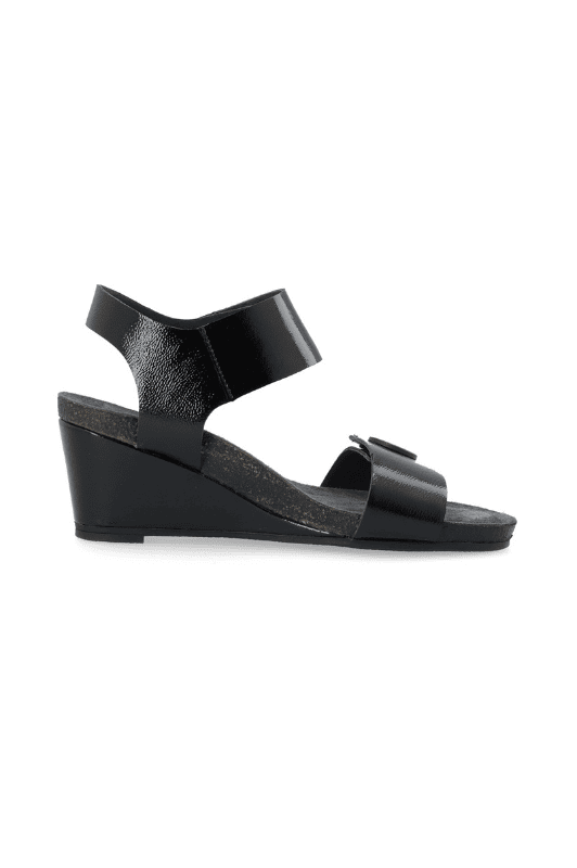 Cashott Casalberta skind sandal I Sort lak