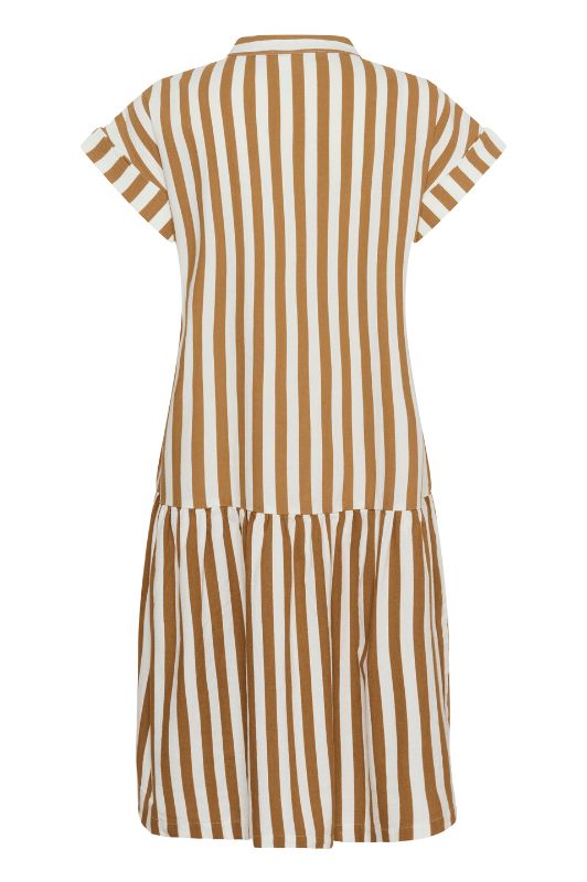 Saint Tropez Zalinda dress I Sommerkjole i brune striber