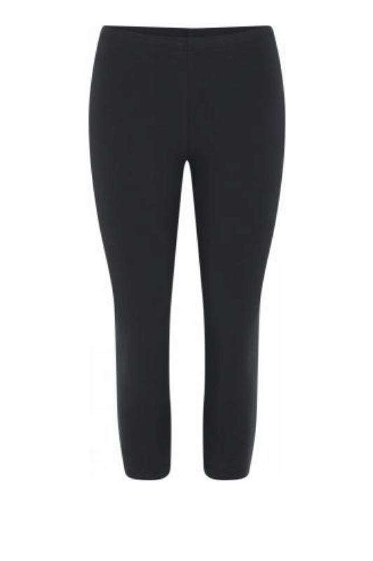 Decoy I Capri Leggins sort viskose bambus I Perfekt under kjolen