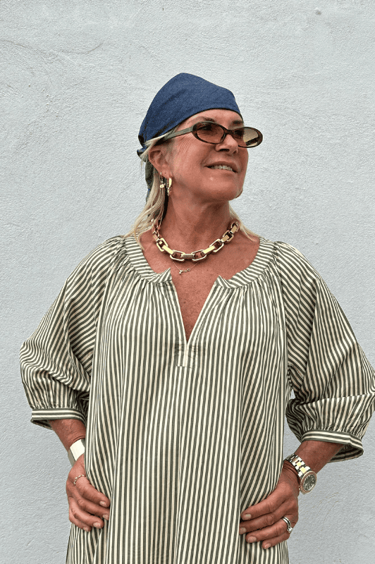 PRE ORDER Gaspar Athen print kaftan | Flot olive green print I Dresslab
