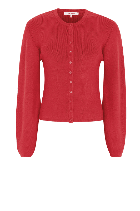 Soft Rebels Mushi cardigan i rød