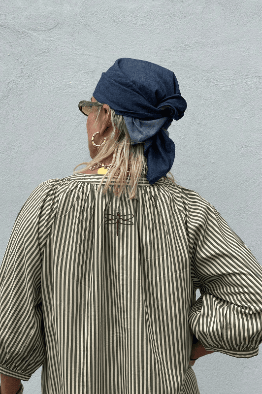 PRE ORDER Gaspar Athen print kaftan | Flot olive green print I Dresslab