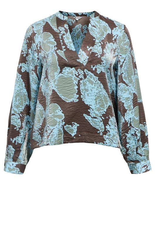Object Yeva bluse I flot top i shiny effekt