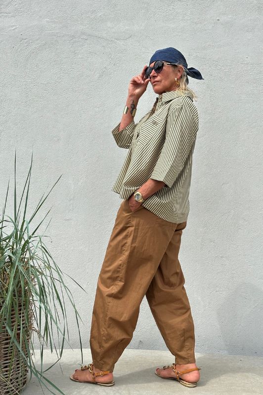 Gaspar Colorado pant | Poplin buks i lysebrun