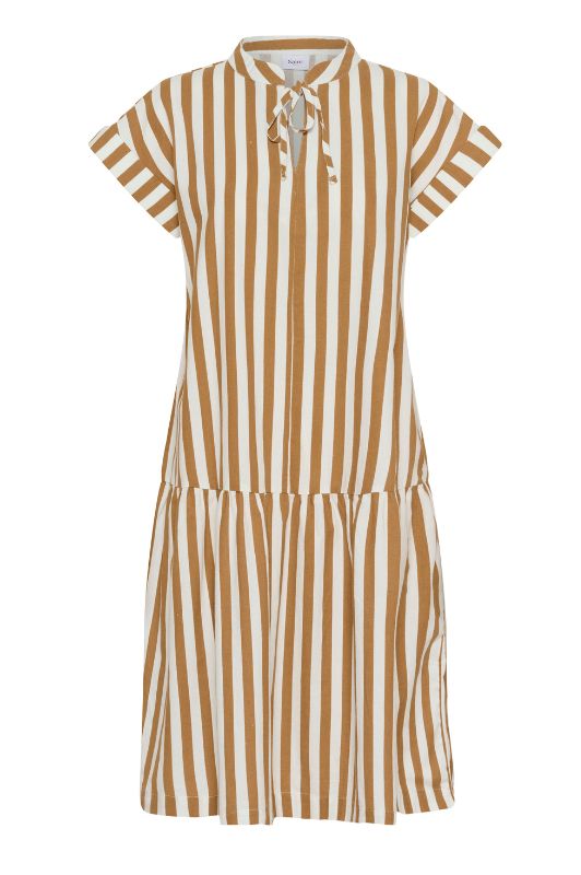 Saint Tropez Zalinda dress I Sommerkjole i brune striber