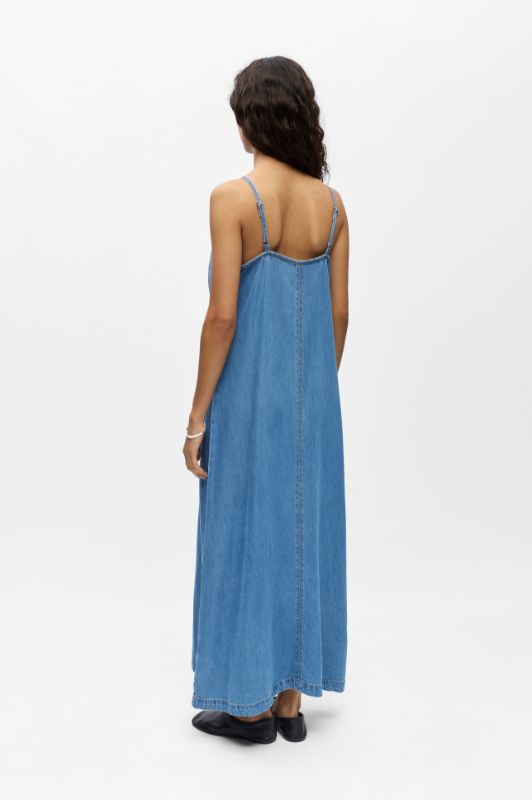 Object Frame denim stropkjole i tencel I Dresslab