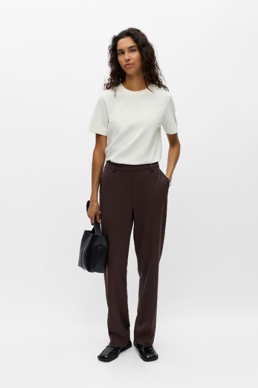 Object Lisa straight pant mørkebrun L32 I Bestseller buksen 2026