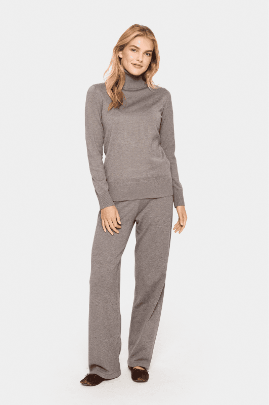 Saint Tropez Mila strik | Strikket rullekrave pullover i iron