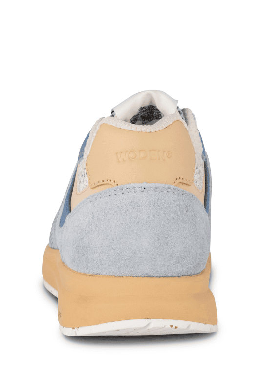 Woden Rigmor open mesh leather sneakers | Ice blue