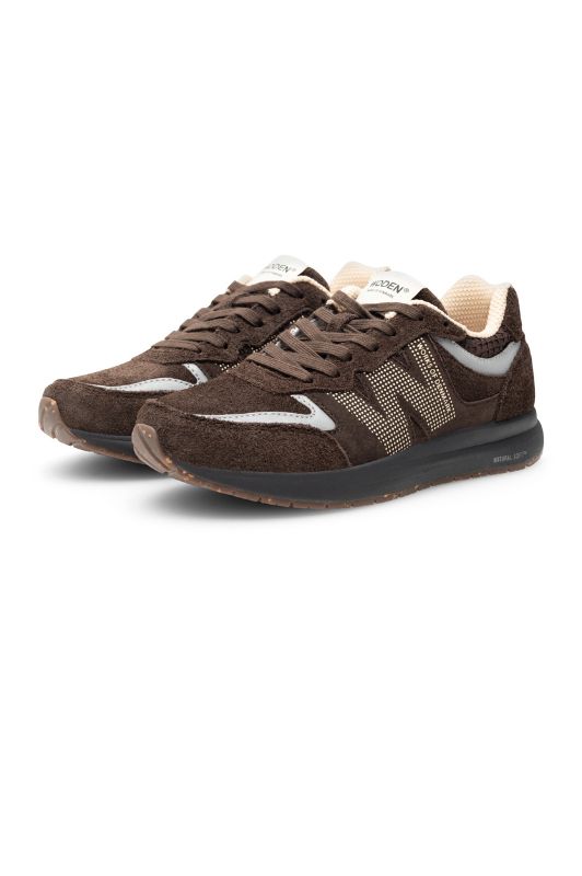 Woden Rigmor suede sneakers | Chocolate