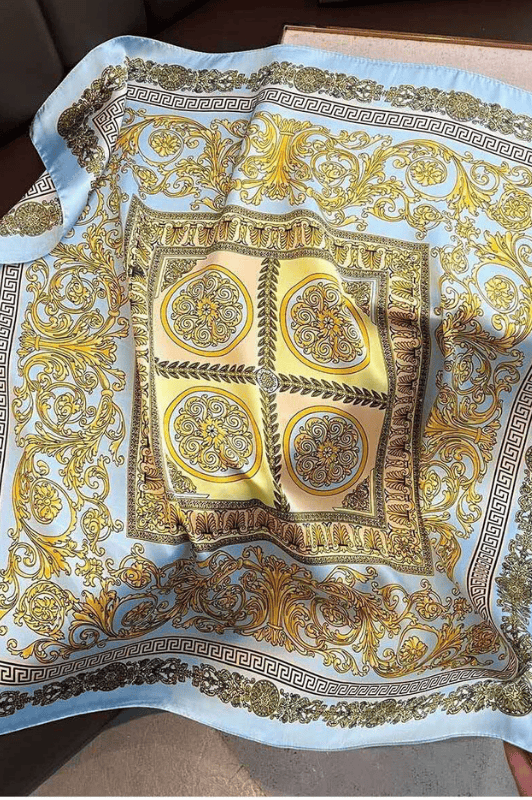 Atelier Paris I Paisley tørklæde i blå farver I Dresslab