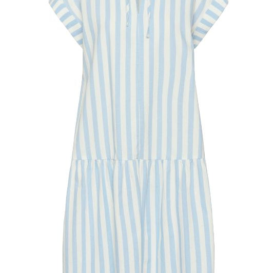 Saint Tropez Zalinda dress I Sommerkjole i lyseblå striber