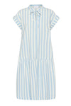 Saint Tropez Zalinda dress I Sommerkjole i lyseblå striber