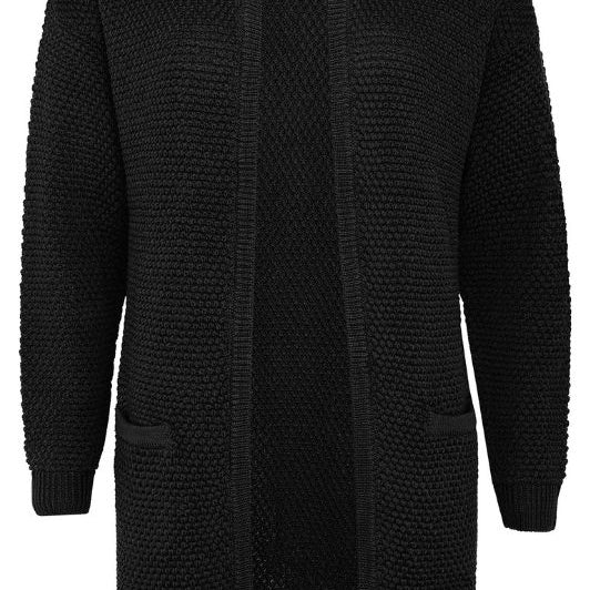 Ofelia Marocco cardigan | Lang strik cardigan i sort