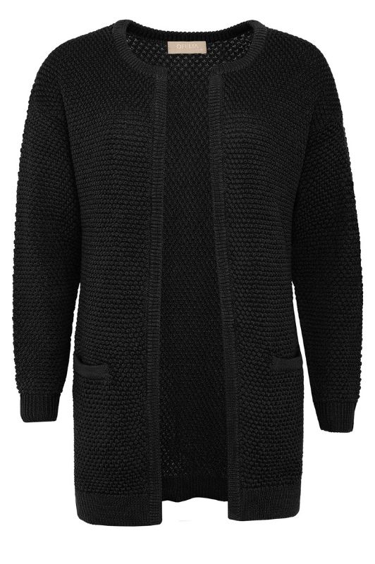 Ofelia Marocco cardigan | Lang strik cardigan i sort