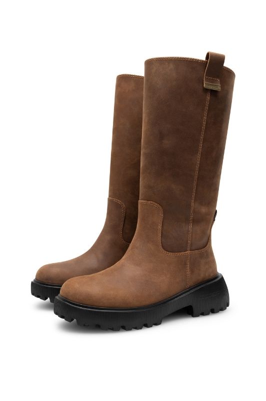 Woden Shoe the Bear Lea skindstøvle i mørkebrun