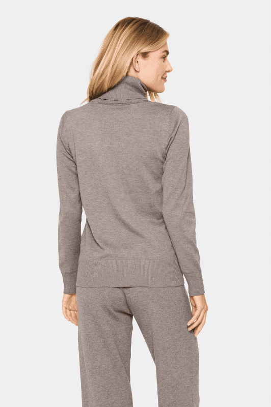 Saint Tropez Mila strik | Strikket rullekrave pullover i iron