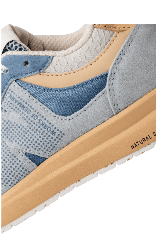 Woden Rigmor open mesh leather sneakers | Ice blue