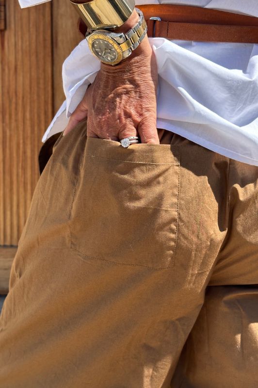 Gaspar Colorado pant | Poplin buks i lysebrun