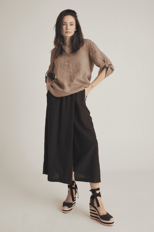 Luxzuz Sardia Skirt  | Cool lang sort hørnederdel
