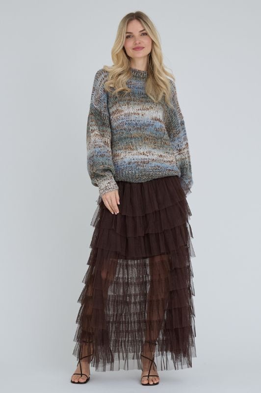 A-View Glitta knit pullover I Cool meleret strik med lurex garn