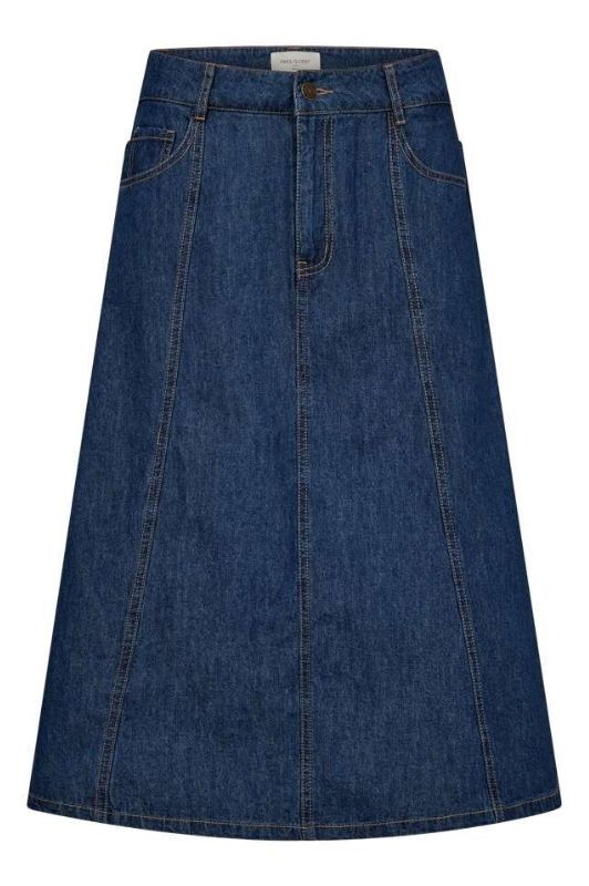 Freequent Lisea skirt | Cool denim A-shape nederdel