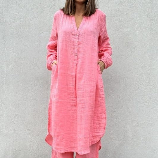 Gaspar Kaftan kjole | Koral