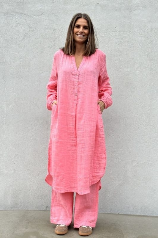 Gaspar Kaftan kjole | Koral