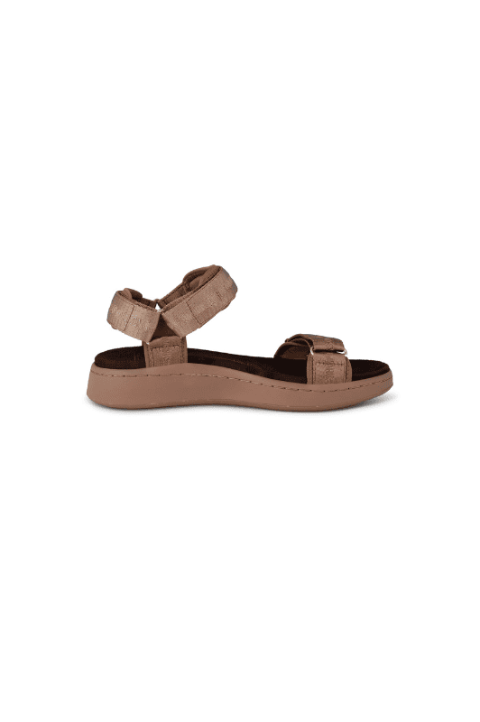 Woden Line sandal | Heritage caramel brun Natural Soft sål