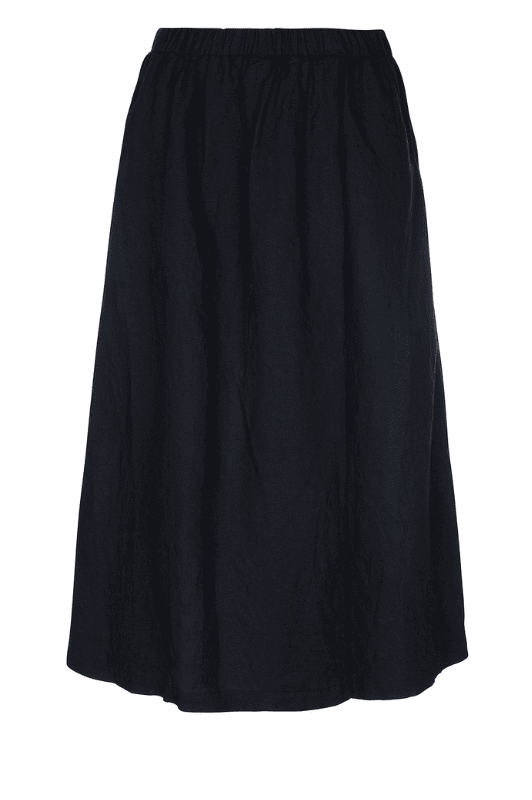 Luxzuz Sardia Skirt  | Cool lang sort hørnederdel