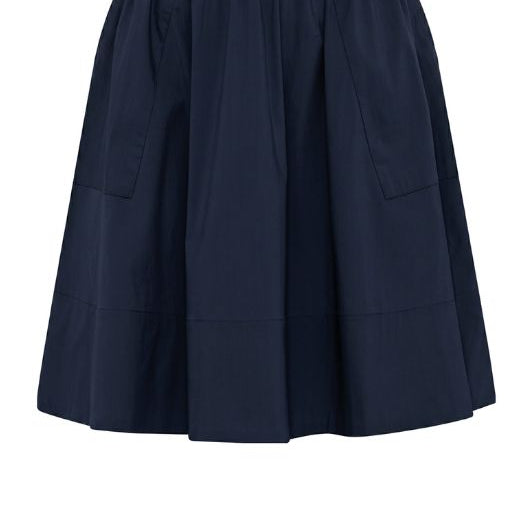 La Rouge Vilma short skirt | Kort poplin nederdel navy